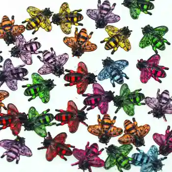 50gab 14mm Sajauc Akrila Krāsains Bites Cabochon|Lūžņi-rezervācija Embellishment Miniatūras